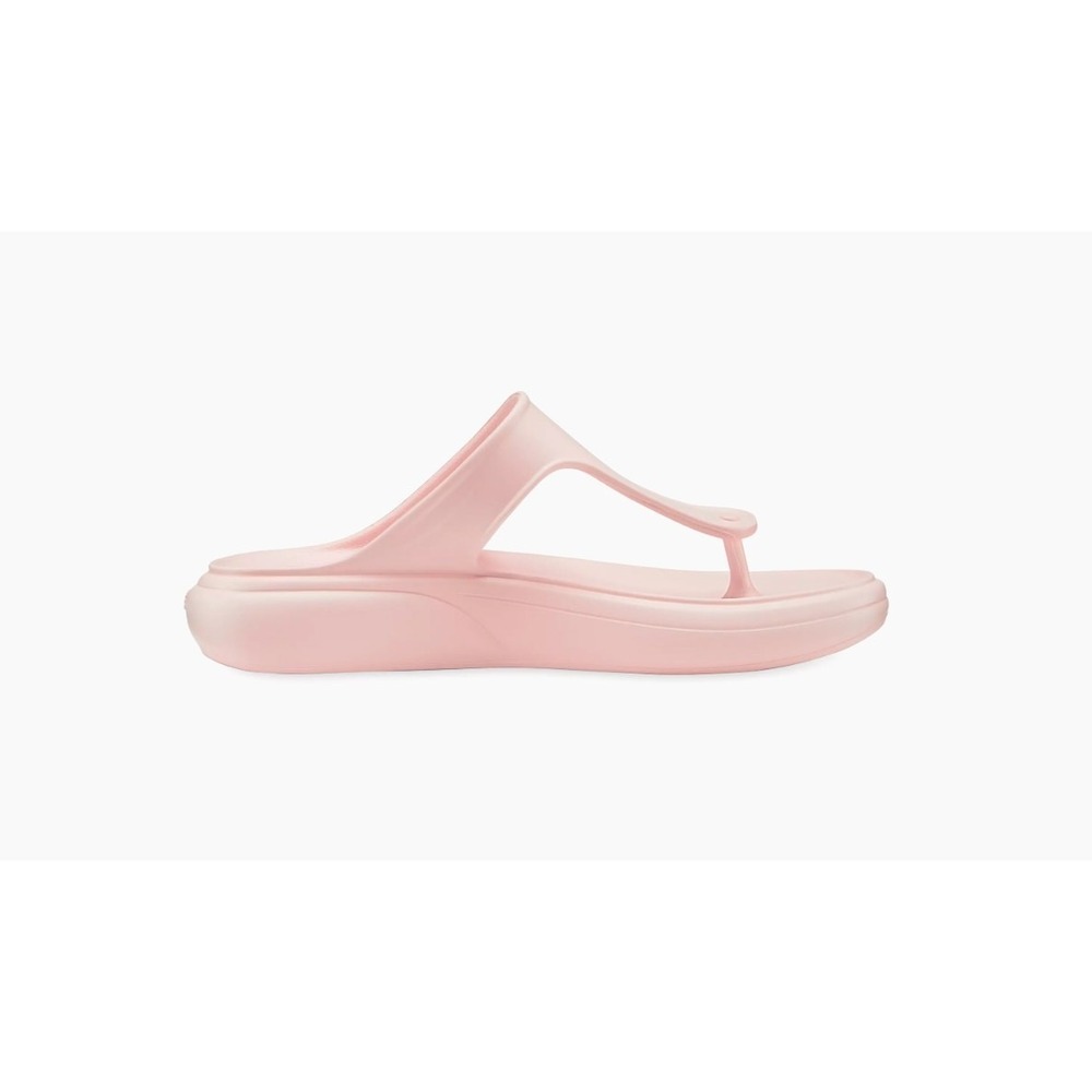 Stuart Weitzman Stuflex T Strap Sandals in Pink Size 7